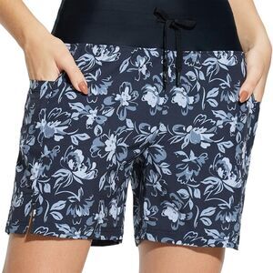 Baleaf Women's Floral Board Shorts with Pockets Size M Multicolor